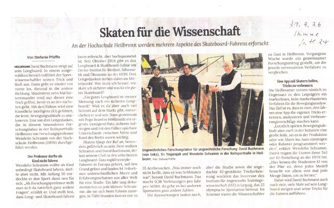 Skaten für die Wissenschaft