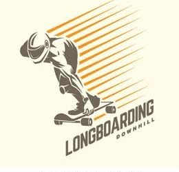 Downhill-Skateboard und Streetluge